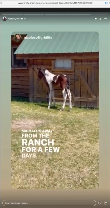 Still image from Nicole Lares's Instagram video. Click to play the video.